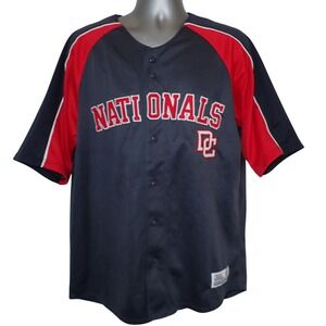 Washington‎ Nationals DC MLB Dynasty Men's Baseball Jersey Mens L Stitched